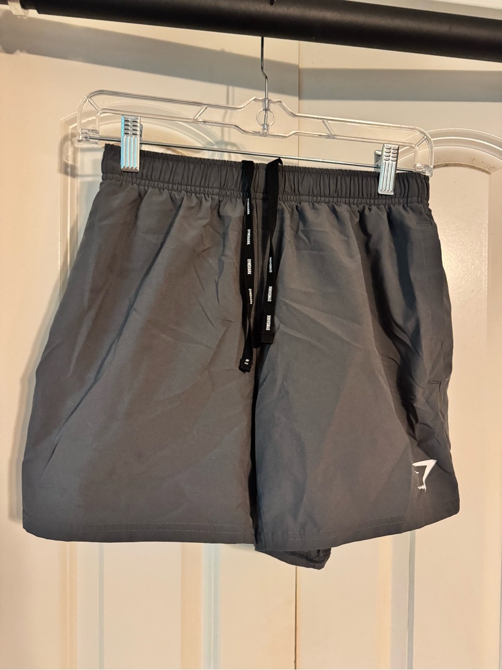 Gymshark Men's 5” Arrival Shorts in Gray with Black Drawstring
